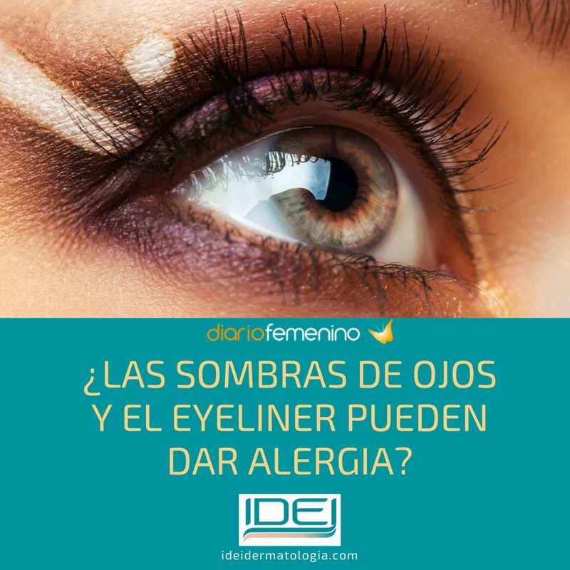 Alergia a las sombras de ojos y los eyeliner