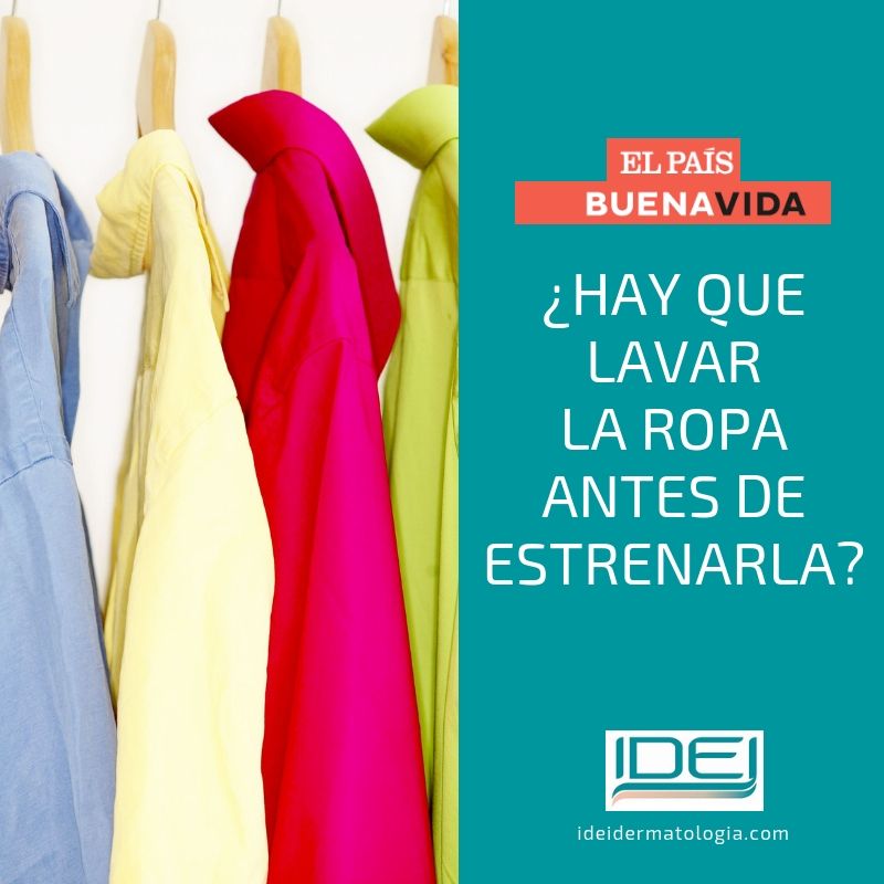 Hay que lavar la ropa nueva antes de estrenarla